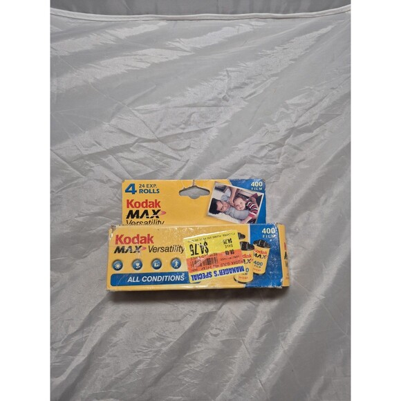 Kodak Max Versatility 35mm Color Film 4 Rolls 24 Exp. ISO 400 Exp 2007 VTG - Picture 1 of 2